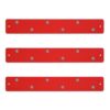 Three by Three Mini Magnetic Strip Bulletin Board, Set of 3, Red, 14x2 in