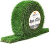 THREE ORANGES 2 Inch x 25 Ft Artificial Grass Roll, 1.38” Thick Realistic Turf Roll, Pre-Cut, Easy to Install, for DIY Projects, Yard, Garage & Pool Area