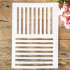 TIAMECH A4 Reusable Geometric Line Stencil for Painting