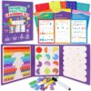Tibibee Magnetic Fraction Playbook, 156 Pcs Fraction Manipulatives for Kids