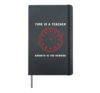 Time Is A Teacher Life Inspiring Entrepreneur Hardcover Journal, Black