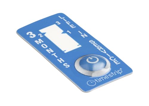 Timestrip Time TS172 3 Month Visual Elapsed Time Indicator – Single-Use Timer for Preventive Maintenance, Service Intervals, Inspection & Replacement, 3 Months – TS172, Pack of 20
