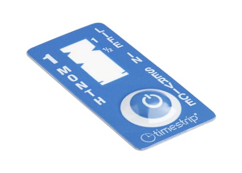 Timestrip Time TS201 1 Month Visual Elapsed Time Indicator – Single-Use Timer for Maintenance, Inspection, Replacement Cycles & Equipment Monitoring, 1 Month – TS201, Pack of 20