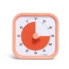 TIME TIMER Home MOD – 60-Minute Visual Timer Home Edition, Silent Operation Study Tool for Kids Desk, Homeschool Supplies, Office & Meetings (Dreamsicle Orange)