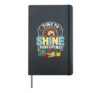Time To Shine Porcupine Cute Back To School Funny Teacher Hardcover Journal, Black