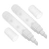 TINEASUR 2pcs Refillable Paint Marker Pens 8mm White Flat Tip