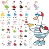 Tinlade 87 Pcs Weather Silly Goose Classroom Decor Bulletin Board 9" x 6"