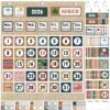 Tinlade Classroom Calendar Pocket Chart Oxford Cloth 115 Cards 24x28 Inch