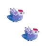 Tiny Flying Animals Hair Clips,Novelty Acetate Hair Clip,Small Claw Clips for Women,Pack of 2 (Royal Blue Bird)
