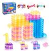 tinyhugs 80 PCS Sensory Soft Building Blocks for Toddlers 3+yearl Old