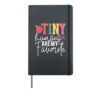 Tiny Humans Are My Favorite Funny Teaching Preschool Teacher Hardcover Journal, Black
