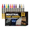 Tire Marker - 12 Piece Waterproof Oil Based Paint Pens, 2.8mm Tip Sets