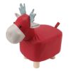 Tissting Cartoon Giraffe Shaped Kids Footstool Soft Non Slip Small Stool