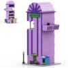 Tkmango Purple Tower Building Model, MOC Building Set for Adults