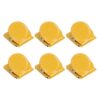Tnfeeon Fridge Magnet Clips, Stainless Steel Yellow 6 Pack