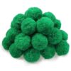 TOAOB 30pcs Large Pom Poms 2 Inch Green Craft Pom Poms Fuzzy Pompoms Balls for DIY Arts and Crafts Projects Home Decorations
