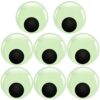 TOAOB 8pcs Luminous Large Googly Wiggle Eyes with Self Adhesive 5 Inch