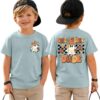 Toddler 1st Halloween Baby Boy T-Shirts One Spooky Dude Tee(Sage Blue,6-7Y)