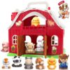 Toddler Barn Farm Animals Playset Toys For Boys And Girls 1 2 3 Years Olds