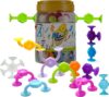 Toddler Bath Toys for Kids Ages 4-8，Suction Cup Fidget Spinner Baby, 42 pcs Suction Bathtub Toys for Toddlers 3-5, Starter Sticky Blocks for Bathtub, Sensory Toy for Kids 3 and Up