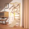 Toddler Climbing Toy, Foldable Pikler Triangle Indoor Ladder Gym