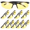 Toddmomy 10pcs Frameless Safety Glasses for Men and Women, Lightweight PC
