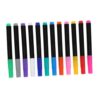 Toddmomy 12pcs Erasable Fluorescent Markers 12-color PC Dry Erase Pens