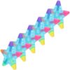 Toddmomy 6pcs Star Shape Fluorescent Highlighters PP Novelty Writing Tool