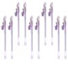 Tofficu 10 Pcs Pen with Lavender Milk Tea Pendant Smooth Writing Roller Pen with Free-flowing Ink for Students for Study Notes and Doodling
