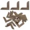 TOGEVAL 100pcs Vintage Coffee Iron Protective Book Corner Guards for Notebooks and Photo Albums Structural Support and Decorative Flair, for Home Crafting and DIY Crafts
