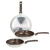Tognana Sintonia Set of 3 Frying Pans 20/24/28 cm Aluminium Forged Beige