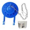 Toilet Flapper, 2Pcs 2in PVC Replacement with Stainless Steel Chain