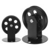 TOMETURE 2pcs Hanging Lamp Pulley Wheel Fixture Set, Iron Ceiling Mount