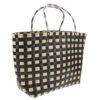 TOMETURE Large Capacity Handwoven Basket Tote Bag PVC for Casual Outings