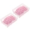 TOMETURE Paper Clips Small Pink 100pcs Metal Elliptical for Document Organization with Enhanced Grip Security, Sturdy Binder Clips and School for Office, School, and Home Use