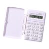 Tone Pocket Calculator 8 Digit with Lightweight Build, White