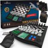 TOP 1 CHESS Classic Voice Master Electronic Chess Set, Ages 6+, 1-2 Players, Improve Skills with Chess Games