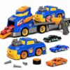 TOPMVP 8Pcs Take Apart Truck Toy Set with Electric Drill for Boys Kids 3-6