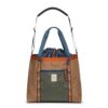 Topo Designs Mountain Utility Tote Bag, Cinch Top (Olive/Dark Khaki)