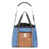 Topo Designs Mountain Utility Tote Bag (River Blue/Brown Oak)
