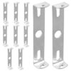 TOPPERFUN 10 Sets Iron Ceiling Light Mounting Bracket Kit, Silver
