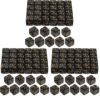 TOPPERFUN 24Pcs 1/+1 Token Dice Counter, 0.63in D6 Plus and Minus Dice Set, Acrylic Board Game Accessory, Compatible with MTG Counter, CCG, Card Games, Black (Pack of 3)