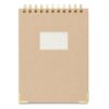 Top Spiral Hardcover Notebook College Ruled 6x8.5 In, Dusky Taupe