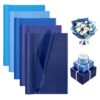 Toptime 120 Sheets Blue Tissue Paper Bulk, 14 x 20 Inch Wrapping Tissue Paper for Gift Bags, DIY Crafts and Flowers Packaging, Assorted Blue Gift Wrap for Birthday Wedding Baby Shower Holiday Party