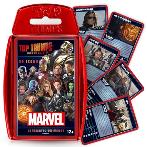 Top Trumps Card Game Marvel - Family Games for Kids and Adults - Learning Games - Kids Card Games for 2 Players and More - Kid War Games - Card Wars - for 6 Plus Kids
