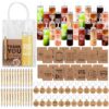 Tosstuki 120 Pcs Employee Appreciation Gifts Bulk Thank You Gifts Set 17 oz Clear Cups Inspirational Spiral Notebooks with Motivational Pens Keychain Bag for Teacher Team Coworker Staff(Smile Face)