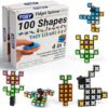 TOSY Magnet Fidget Spinner Mini - 8 Blocks, 3 in 1 Toy: Transformable Fidget Spinner, Infinity Cube, 2x2 Puzzle Cube, Stress Relief, STEM Magnet Tiles Birthday Gift for Kids/Boys/Girls/Adults, 2-Pack