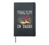 Totally Up For Getting Lost In Pages Floral Reader Lover Hardcover Journal, Black