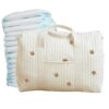 Tote Diaper Bag for Women Large Capacity Embroidered Overnight Tote