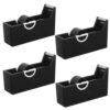 Totority 4pcs Portable Eyelash Extensions Tape Dispenser and Cutter with Stable Plastic Desktop Base, Precision Design for Salon and Home Use, Efficient Lash Separation Tool